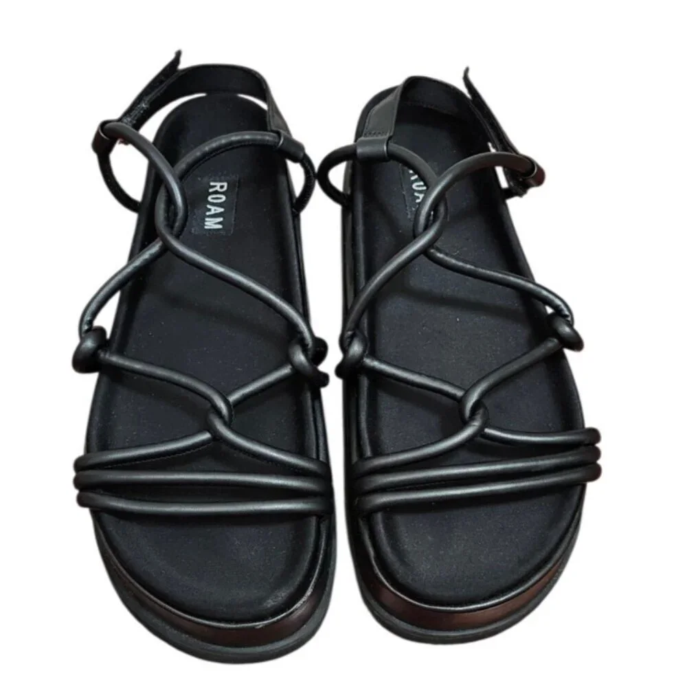 ROAM Linky Platform, Black Rommie sandal Women's Size 40 EU/US 10
